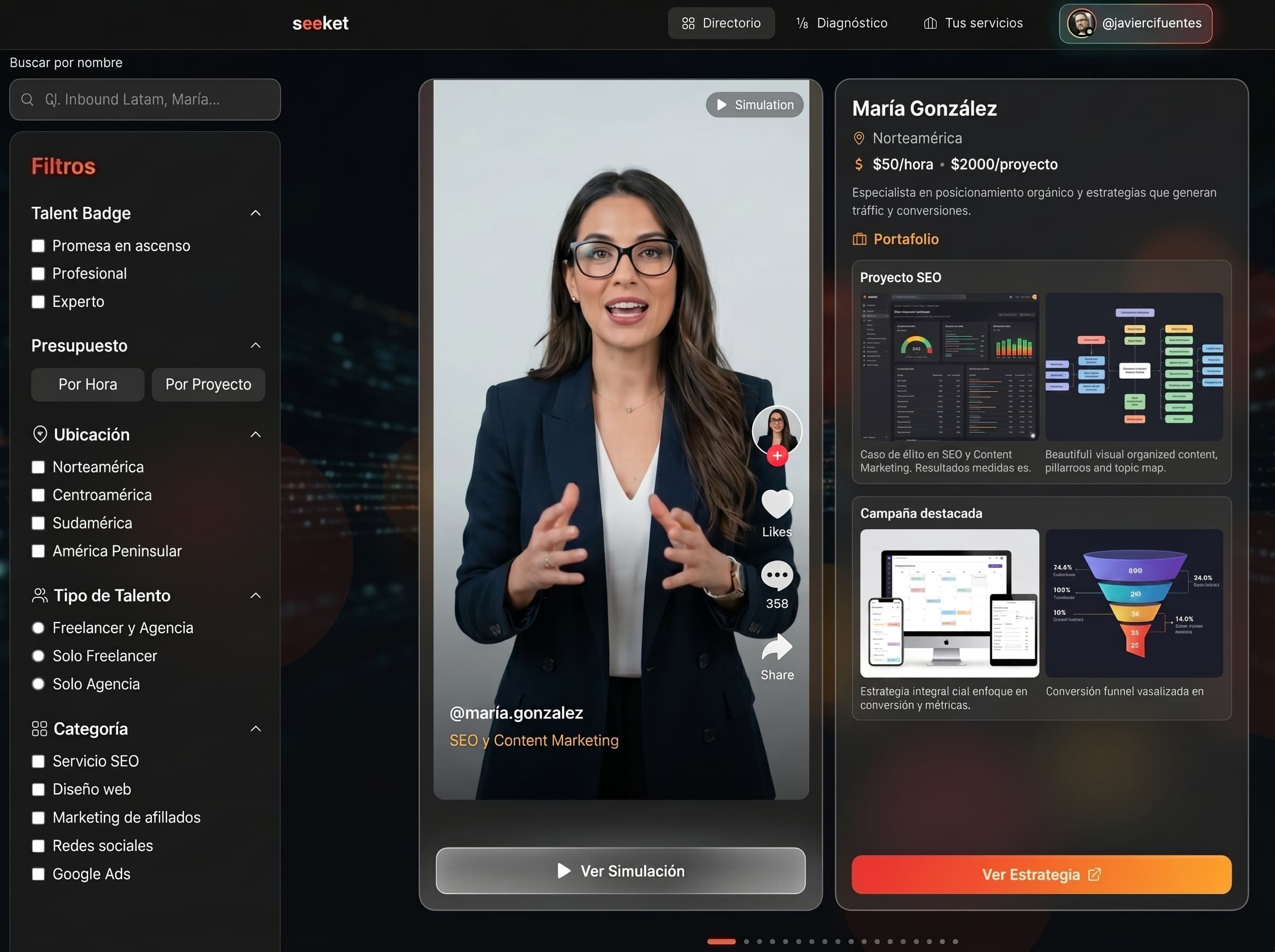 Directorio Live Branding de SEEKET